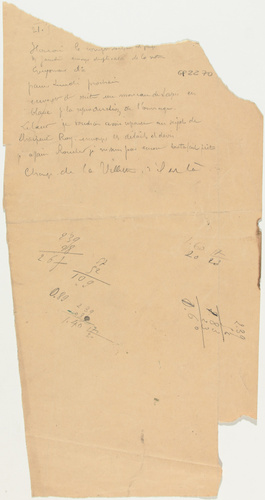 Hector Guimard - Documents : Manuscrits