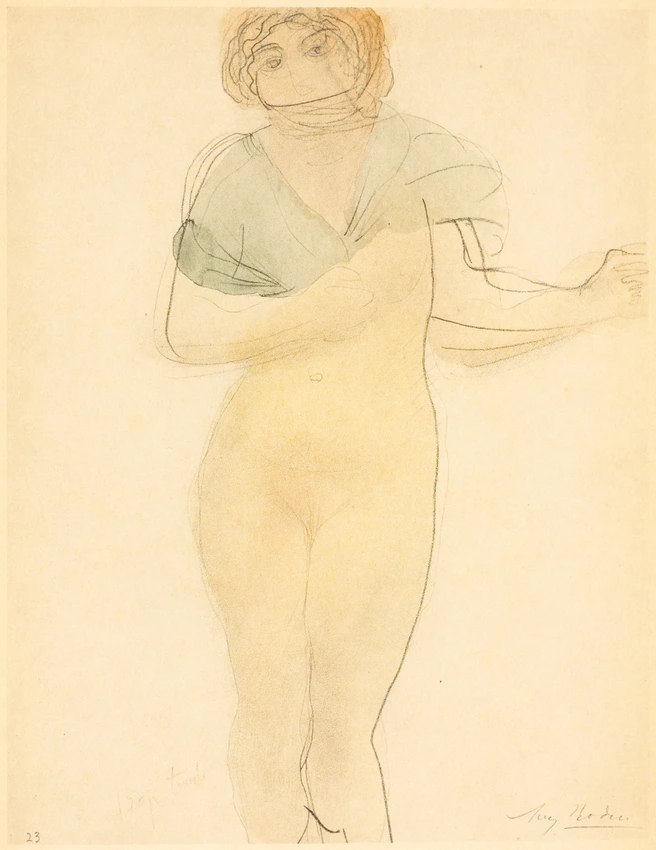 Anonyme - Drawing, by Auguste Rodin