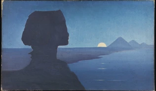 Paysage avec le Sphinx - Alphonse Osbert