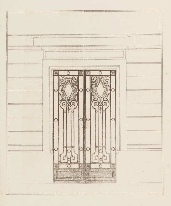 Projet de porte en fer forgé - Edgar Brandt