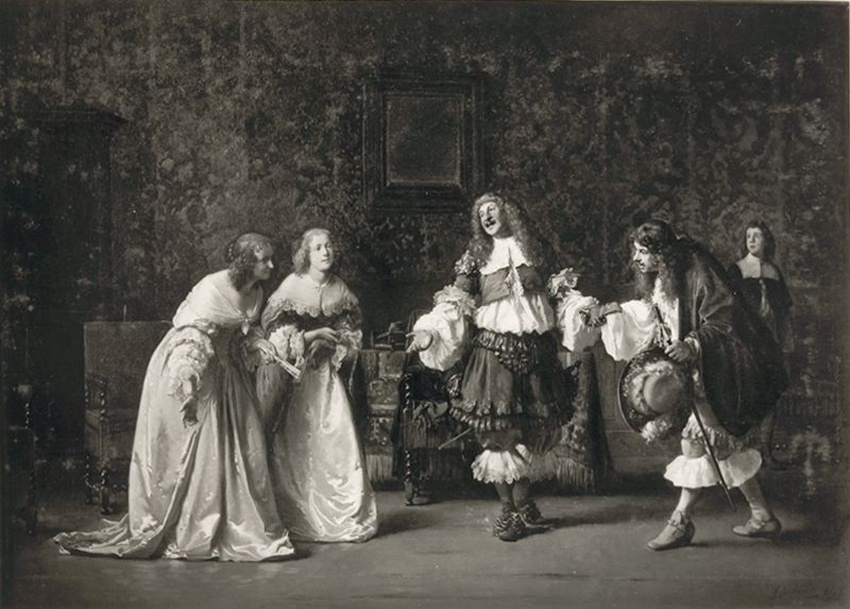 Jean Hégésippe Vetter - Mascarille présentant Jodelet à Cathos et à Madelon