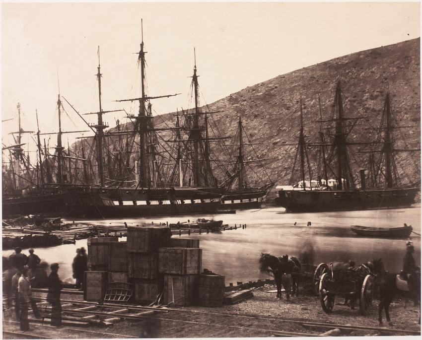 Roger Fenton - Head of Harbour, Balaklava