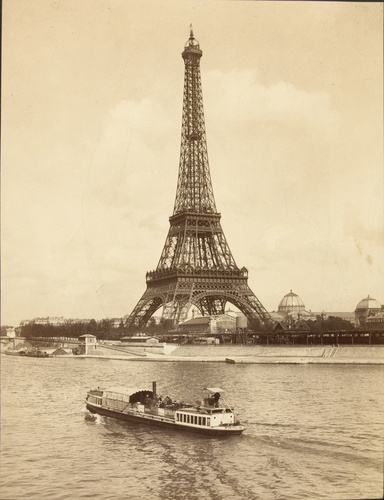 Porte-mine Ancien En Os - Gravure De La Tour Eiffel Miniature - Exposition 1889 - Occasion - Pièce De Collection