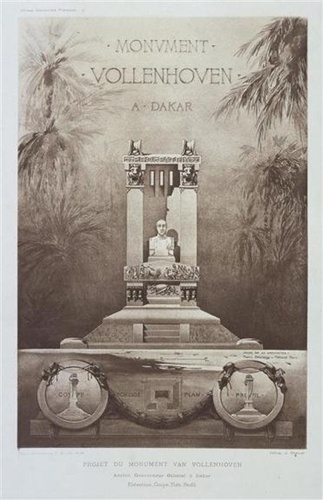 Raoul Brandon - Projet du monument Van Vollenhoven, ancien gouverneur général à ...
