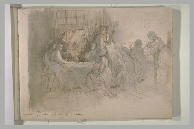 Edgar Degas - Concert en appartement