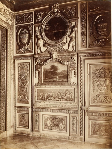 Eugène Atget - Hôtel de Lauzun, 17 quai d'Anjou, chambre à coucher (boiseries)