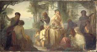 Eugène Humbert - Jeunes femmes au bord de la mer