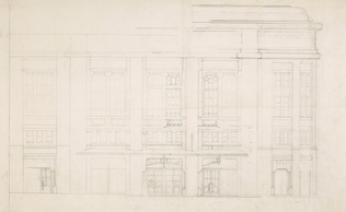 Henry Van de Velde - Premier projet pour la façade du Théâtre des Champs-Elysées