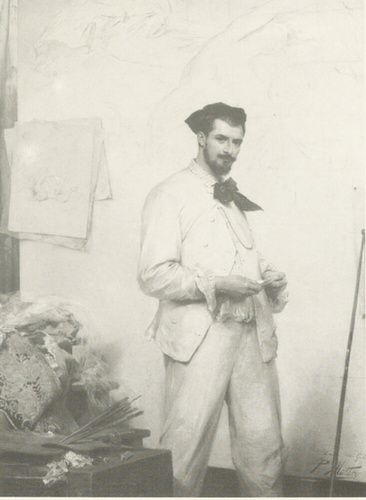 Paul Mathey - Portrait du peintre Georges Clairin