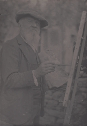 Paul Haviland - Le Peintre Armand Guillaumin peignant à Crozant, 1917
