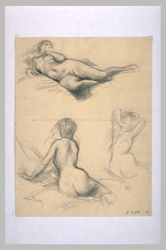 Armand Berton - Trois études de femmes nues
