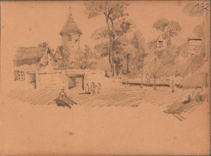 Louis Boitte - Vue d'une ferme