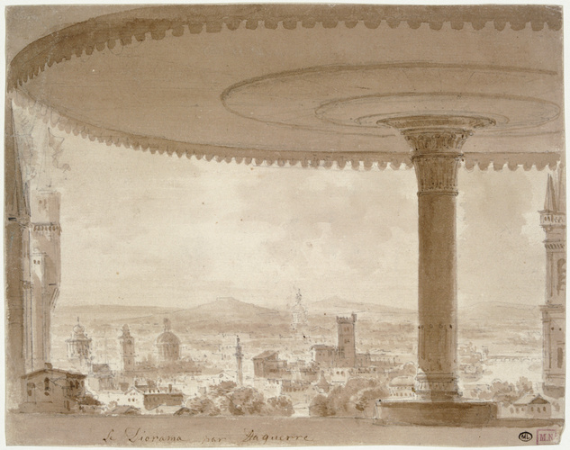 Louis Jacques Mandé Daguerre - Vue du diorama du Boulevard des Capucines