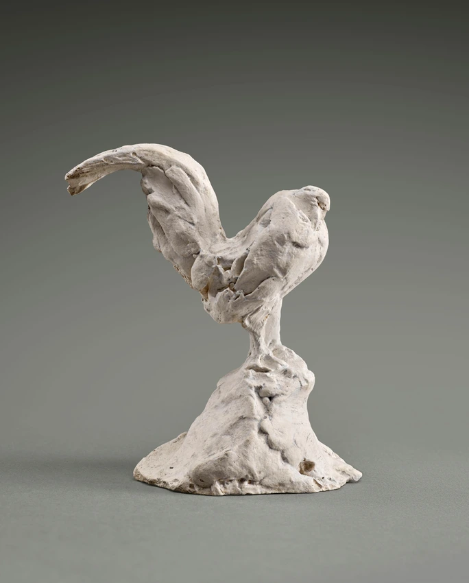 Coq dormant, queue dressée - François Pompon