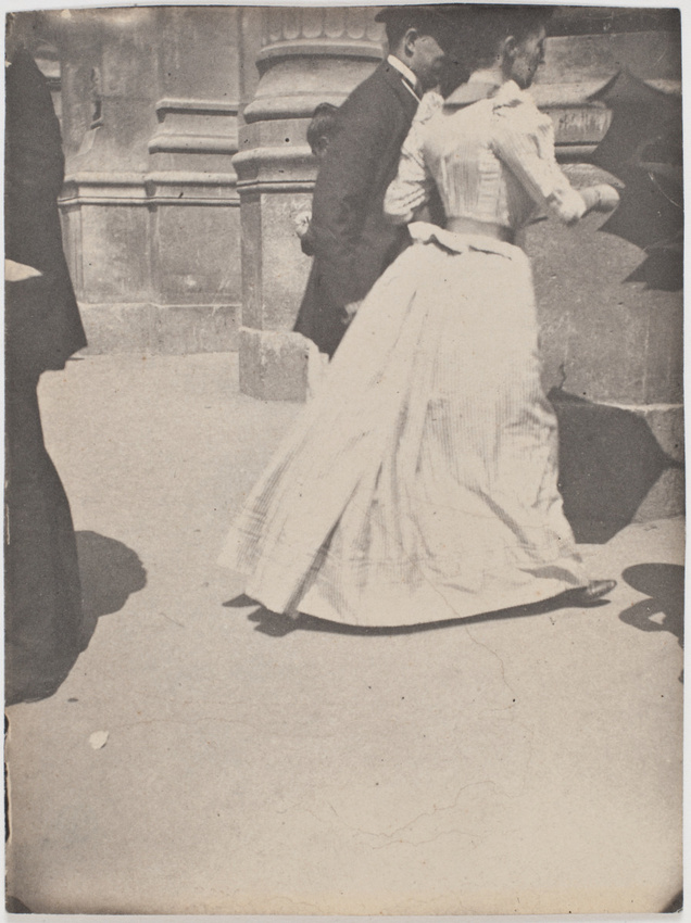 Henri Rivière - Un couple entrant dans la gare du Nord, Paris