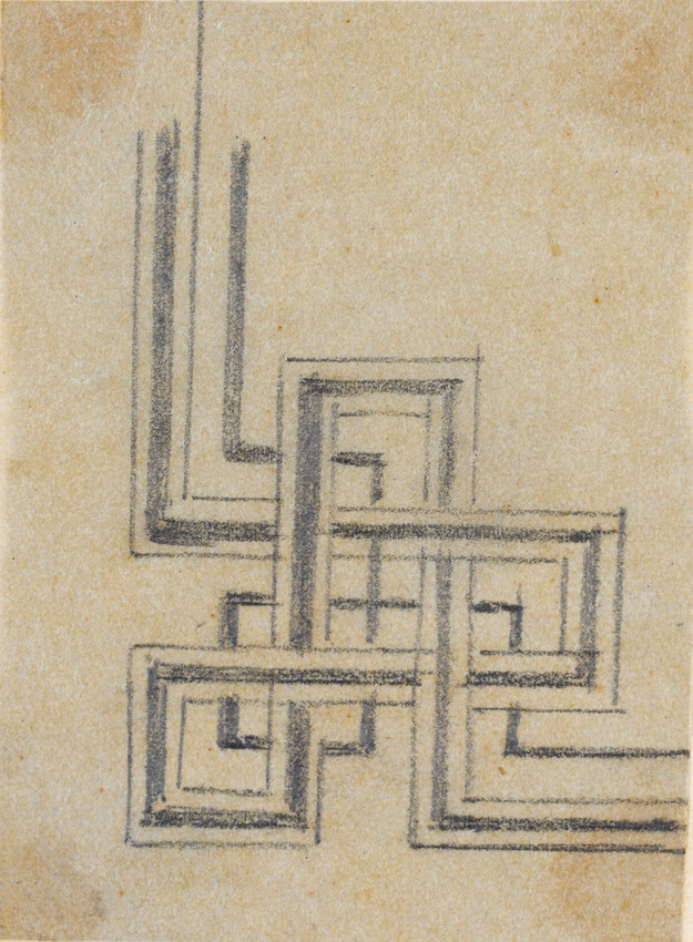 Victor Ruprich-Robert - Croquis représentant des motifs décoratifs, floraux, géo...