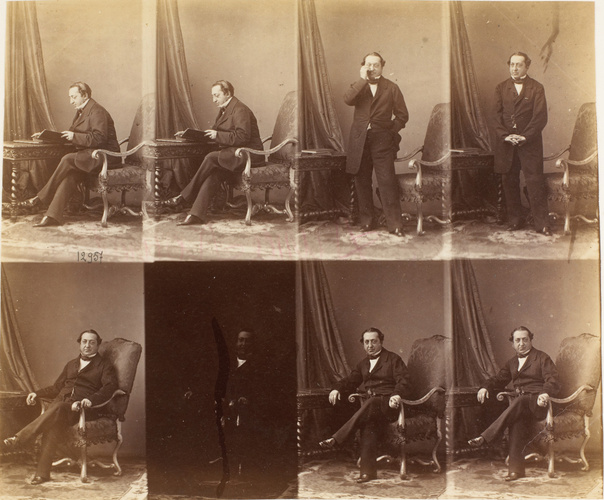 André Adolphe Eugène Disdéri - Prince Kourakine en huit poses