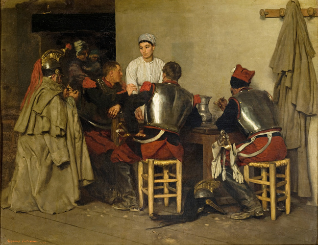 Guillaume Régamey - Cuirassiers au cabaret