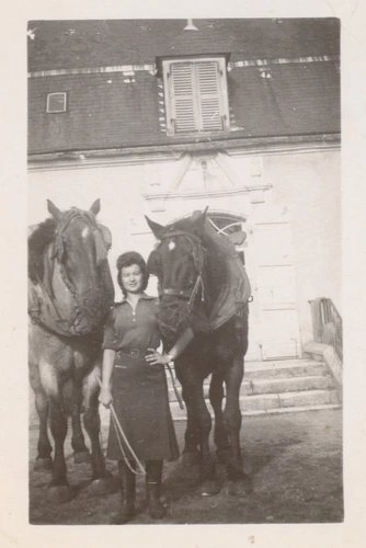 Paul Haviland - Femme avec deux chevaux