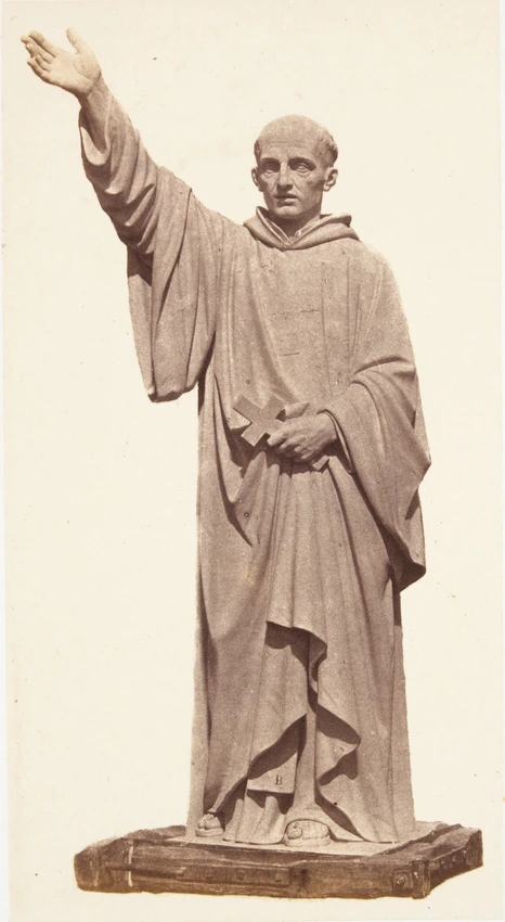 Edouard Baldus - "Saint Bernard", statue de François Jouffroy, décor du palais d...