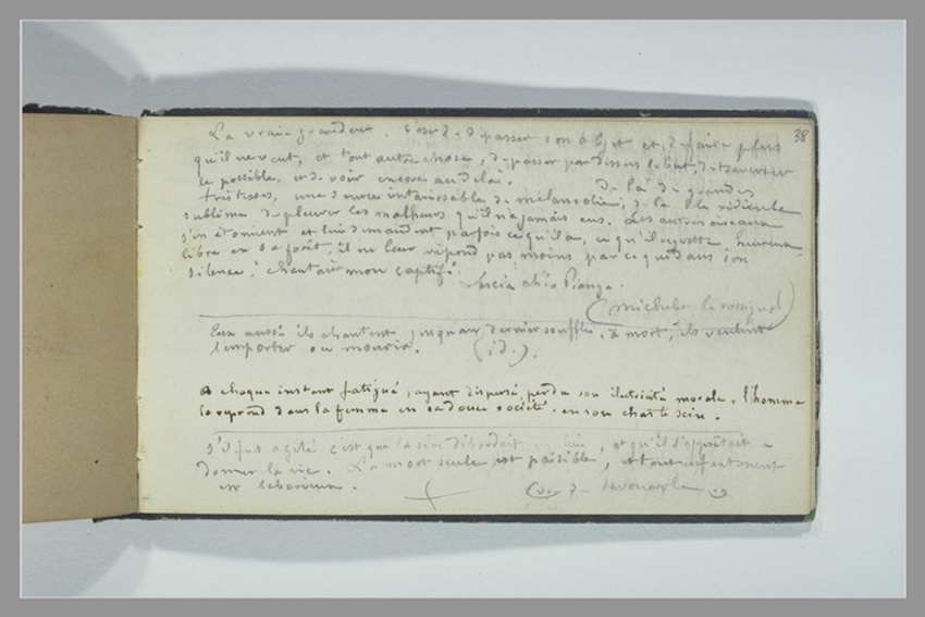 Notes Manuscrites Notes manuscrites - Henri Chapu | Musée d'Orsay