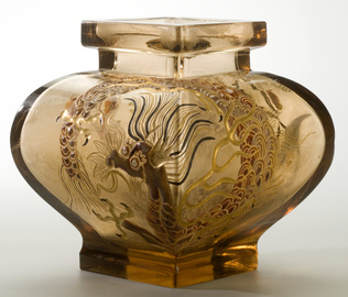 Emile Gallé - Pot à décor de dragon