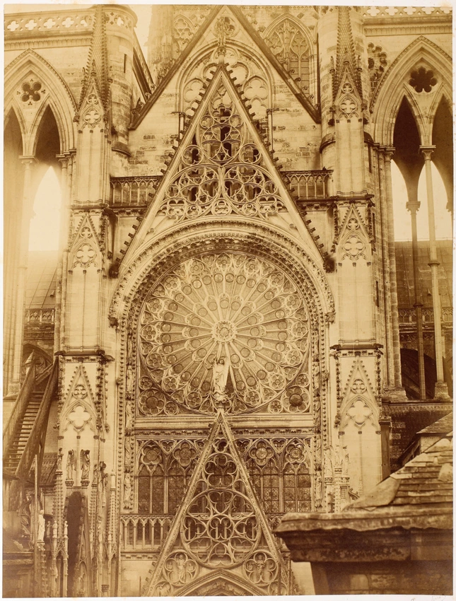 Rose du transept de la cathédrale de Strasbourg - Bisson frères | Musée ...