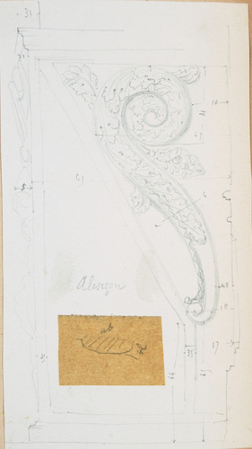Victor Ruprich-Robert - Alençon : détail d'une volute