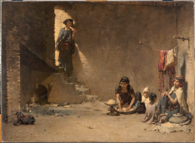 Gustave Guillaumet - Intérieur à Bou-Saâda
