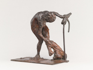 Edgar Degas - Femme se lavant la jambe gauche