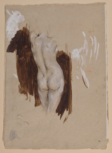 Mariano Fortuny y de Madrazo - Etude de femme nue, de dos