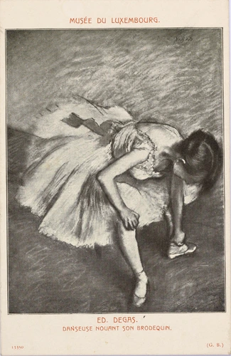 Anonyme - "Danseuse assise", pastel d'Edgar Degas