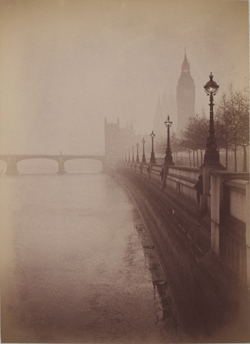 Gabriel Loppé - Londres : Le parlement et Westminster Bridge