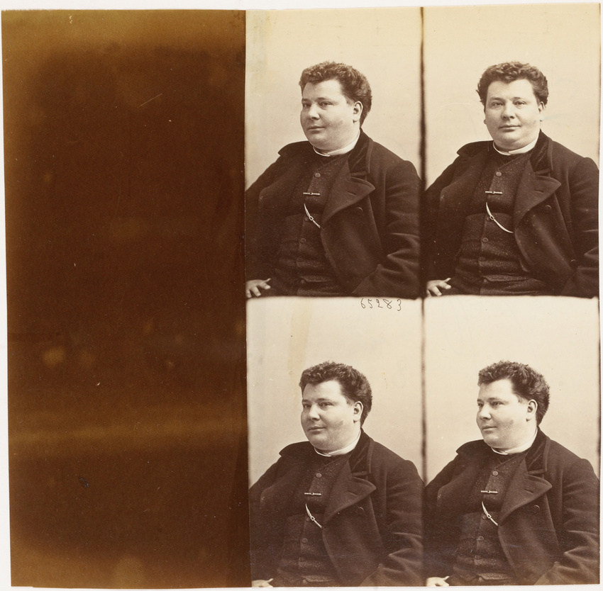 André Adolphe Eugène Disdéri - M. Daubray assis, en quatre poses