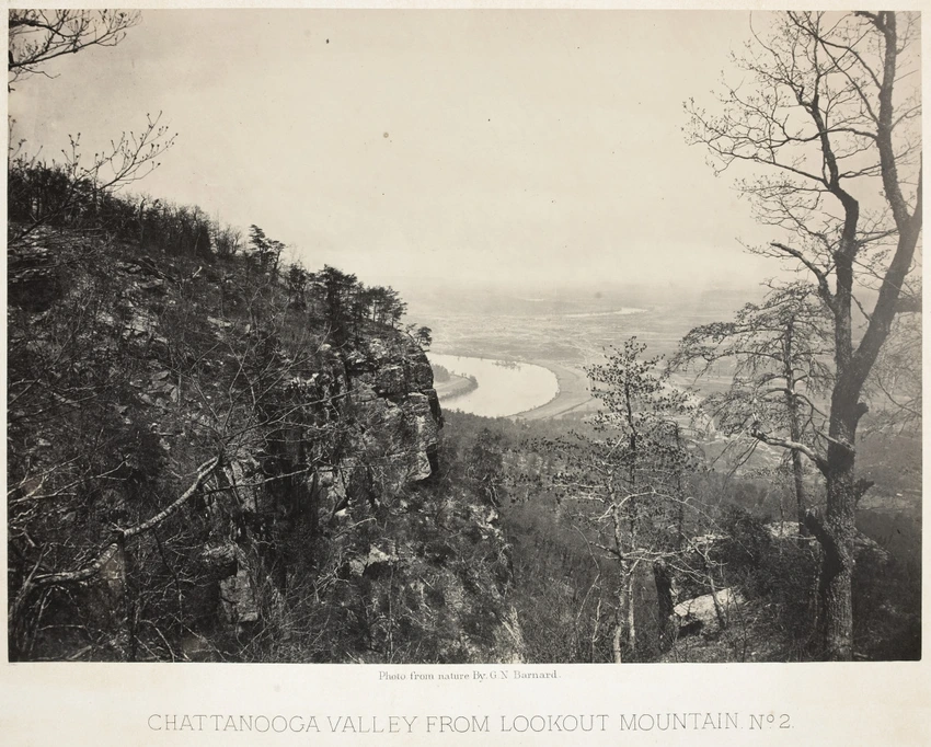George N. Barnard - Chattanooga valley from Lookout mountain, N°2