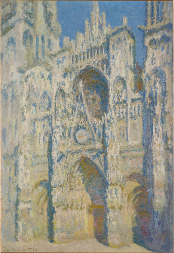 Claude Monet - La Cathédrale de Rouen. Le Portail et la Tour Saint-Romain, plein...