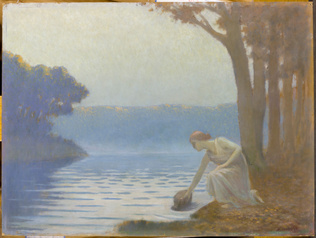 Alphonse Osbert - Jeune fille à la rivière