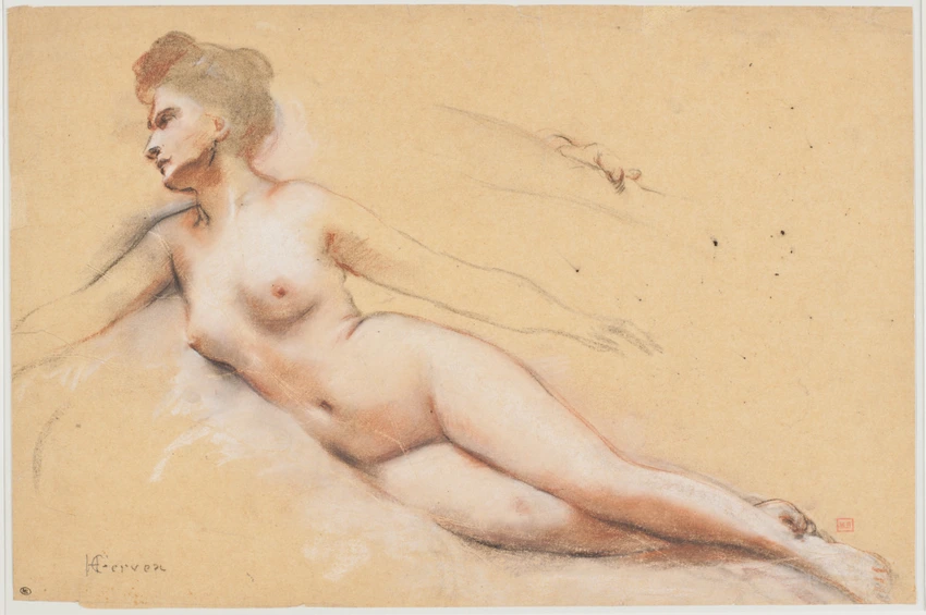 Henri Gervex - Femme nue couchée