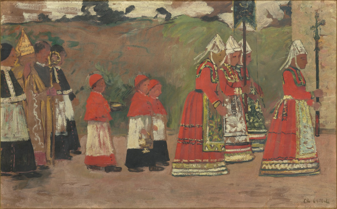 Charles Cottet - Procession de la Vierge de la mer