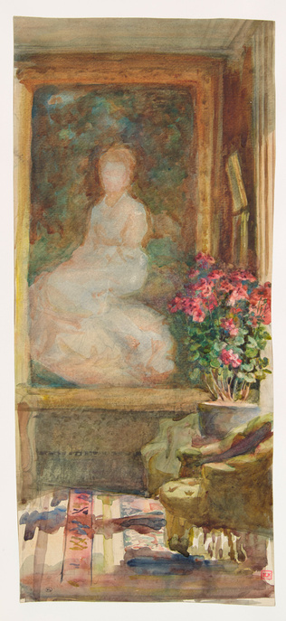 Marie Bracquemond - Intérieur d'un salon