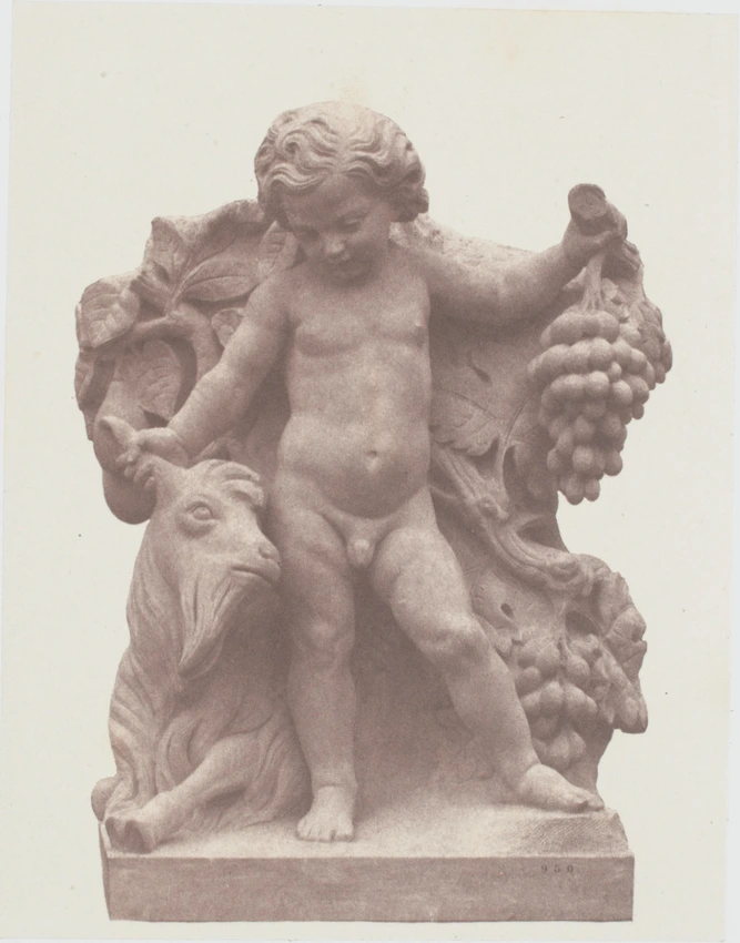 Edouard Baldus - "L'Automne", sculpture de François Truphème, décor du palais du...