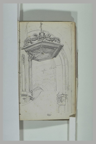 Alphonse de Neuville - Dais de la chaire de l'église de Pierrefonds