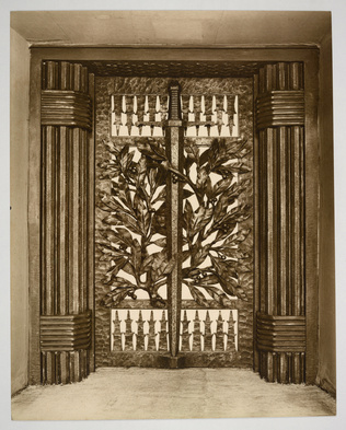 François Harand - Grille destinée au Monument de la Tranchée des Baïonnettes à V...
