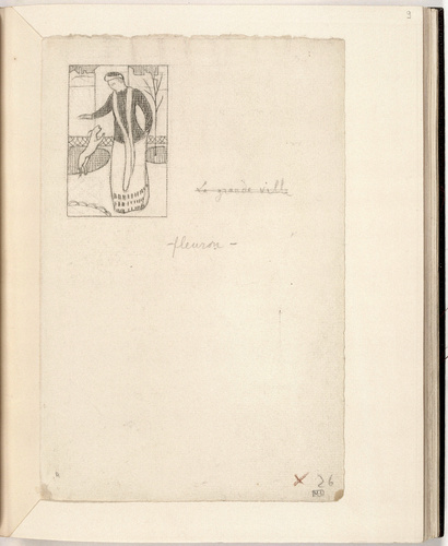 Maurice Denis - Dessin préparatoire pour l'illustration de Sagesse de Verlaine :...
