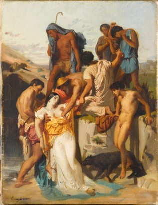 William Bouguereau - Zénobie trouvée par les bergers sur les bords de l'Araxe