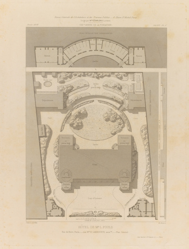 Ch. Bury - Hôtel de Mr. Fould, rue de Berri, Paris - par Mr H. Labrouste, archit...