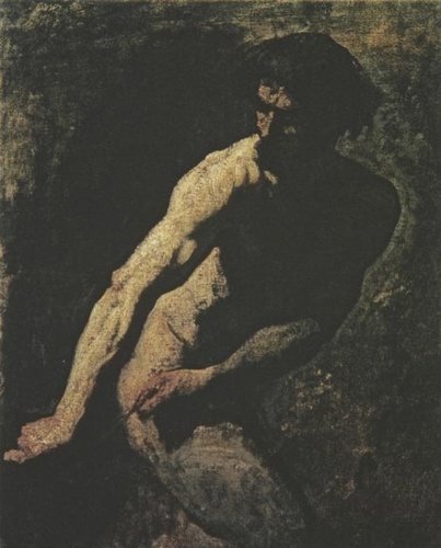Thomas Couture - Homme tirant un canon