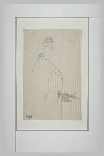 Edouard Manet - Croquis d'homme, et tête