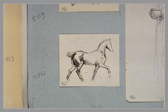 Ernest Meissonier - Cheval au petit trot