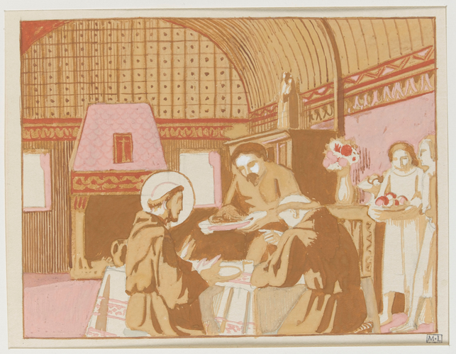 Maurice Denis - Illustration pour Fioretti. Petites Fleurs de saint François d'A...